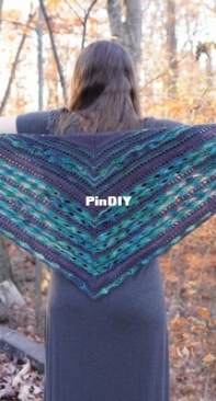 Aurora Borealis Shawl by Rachael Huffman-Free