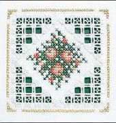 The Victoria Sampler Learning Collection Level 5 Modified Kloster Blocks, Divided Bars with Doves Eyes BCS 5-8 - Bouquet