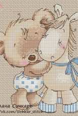 Bear with a Donkey by Svetlana Sichkar - Free