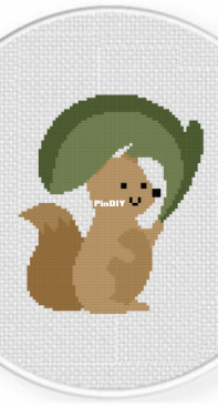 Daily Cross Stitch - Leafy Shade