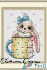 Bunny in Cup by Svetlana Sichkar in XSD