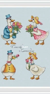 Spring Goose Set by Tamriko Lamaridze