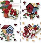 Garden Pillow by Alma Lynne from JCD Book 22143 A Little Bit of Birdsong -