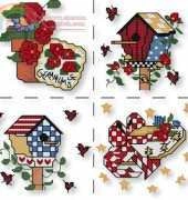 Garden Pillow by Alma Lynne from JCD Book 22143 A Little Bit of Birdsong -