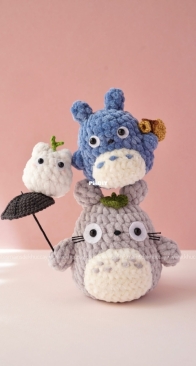 Totoro crochet bundle 3 in 1 - Khuc Cay - English