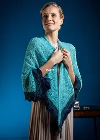 Schachenmay-R0416 Venetien Shawl by Andrea Schmitz - German, English, Dutch, French - Free
