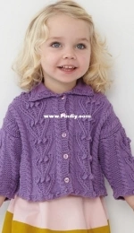 Debbie Bliss - DB072 - Bobble & Cable Cardigan - English