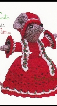 Vintage Crochet - Christmas Mouse