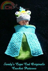 Sandys Cape Cod Originals- Sandy Powers - 382 Frog Princess Cocoon and Crown Hat