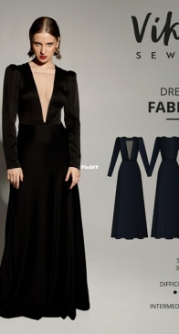 Viki Sews  - Fabia Dress - English