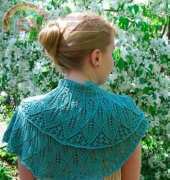 Cotton Bam Boo Kudzu Shawlette, by Rachel Henry