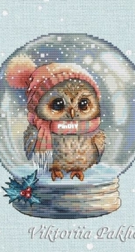 Snowglobe With An Owl 4 by Victoria Pakhomova XSD