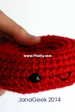 Jana Whitley - Red Blood Cell Amigurumi Crochet Pattern