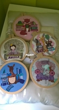 Embroidery decoration for kids room