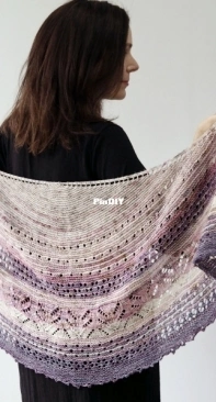 Impressionists Shawl MKAL by Helen Stewart