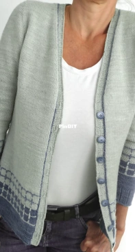 Karo Cardigan by Hinterm Stein - German, English