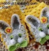 Zelna Olivier - Zooty Owl Cards - Bunny Scarf with Pockets - free