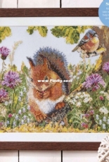Country Charm - Squirrel Scene by Carol Thornton Cross Stitch Gold 158
