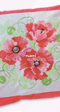 Scarlet Petals by Lesley Teare from Cross Stitch Collection 201 PCS + XSD
