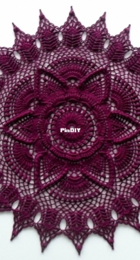 Galyna Borysova - Галина Борисова - Chris - Christmas  Doily - Салфетка Chris - Christmas  - Russian