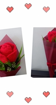 Beautiful Rose Crochet Bouquet
