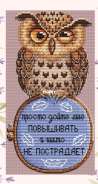 Hobby For Mood - Owl Embroiderer by Julia Ciprofloxacinova