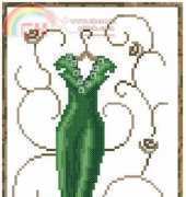 vervaco 35154 Green Dress New York