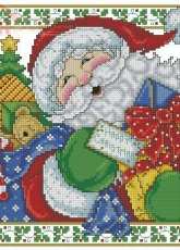 Jolly Santa by Joan Elliott from The World of Cross Stitching TWOCS 116 XSD
