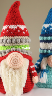 Stringy Ding Ding - Olive - Gnome Amigurumi - Free