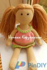 Irinka Korzinkina -knitted dolls Bead - Russian