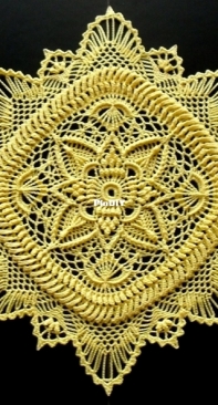 Galyna Borysova - Галина Борисова - Josie Doily - Салфетка Josie - Russian