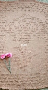 Blanket of Carnation Magick by Mary Burkett - Knit Magick - Free