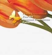 I Love CrossStitch ILCS BB-001 5 Tulips
