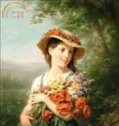 Golden Kite 1447 Jeune Fille au Bouquet