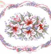 Riolis - 070 - Pink Lillies Wreath in XSD