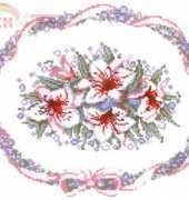 Riolis - 070 - Pink Lillies Wreath in XSD