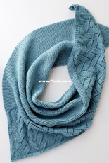 Asymmetrical Lace Shawl by Yarnspirations Design Studio-Free