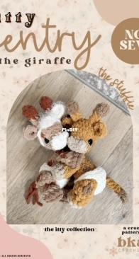 Bkay Crochet Co - Brandi Martin - Itty Gentry the  Giraffe the stuffie