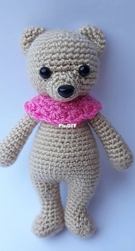 Cuddle Me Bear (with pink scarf)
