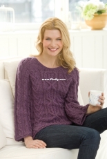 New Aran Sweater by Julie Farmer - Free