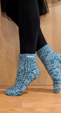 Marled Mohair Socks by Kerry Cogan Brown-Free