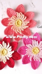 Golden Lucy Crafts - Olena J - Dahlia Flower Applique - Free
