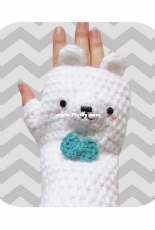 Hello Happy - Lisa - Fingerless Bear Gloves