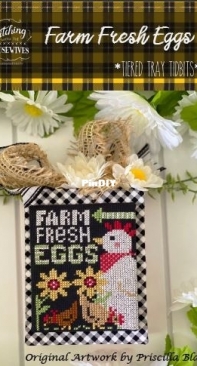 Stitching with the Housewives - Tiered Tray Tidbits - Farm Fresh Eggs