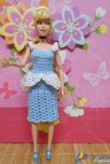 Vestido crochet, para Cenicienta