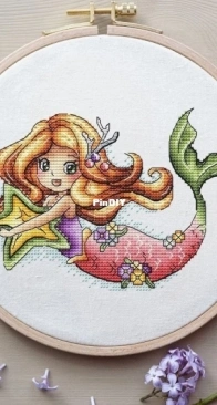 SA-Patterns - Mermaid With A Star by Alexandra Zamorina