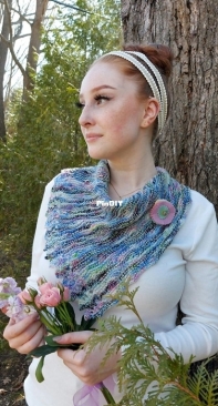 Early Blossom Cowl by Michele C Meadows-Free