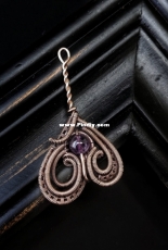 Inverted Hearts Pendant By Nicole Hanna Jewelry