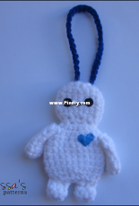 Melissas Crochet Patterns -  Melisa Trenado- Bay Max Luggage Tag - Free