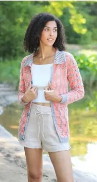 Cattail Cardigan  by Rachel Brockman